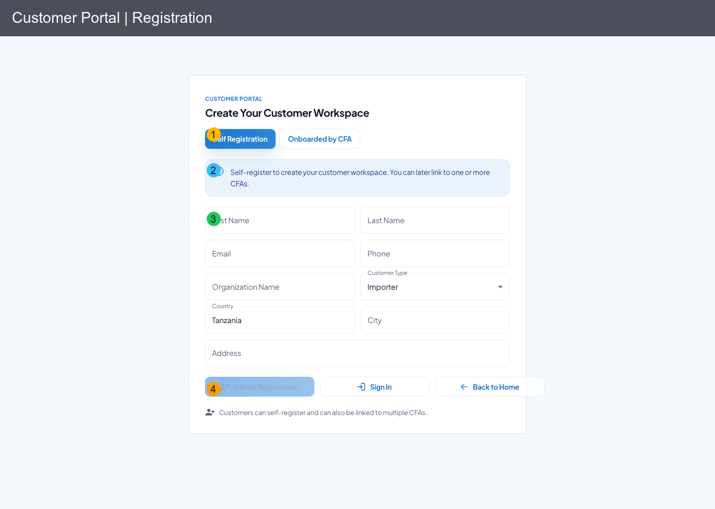 Registration Guidance