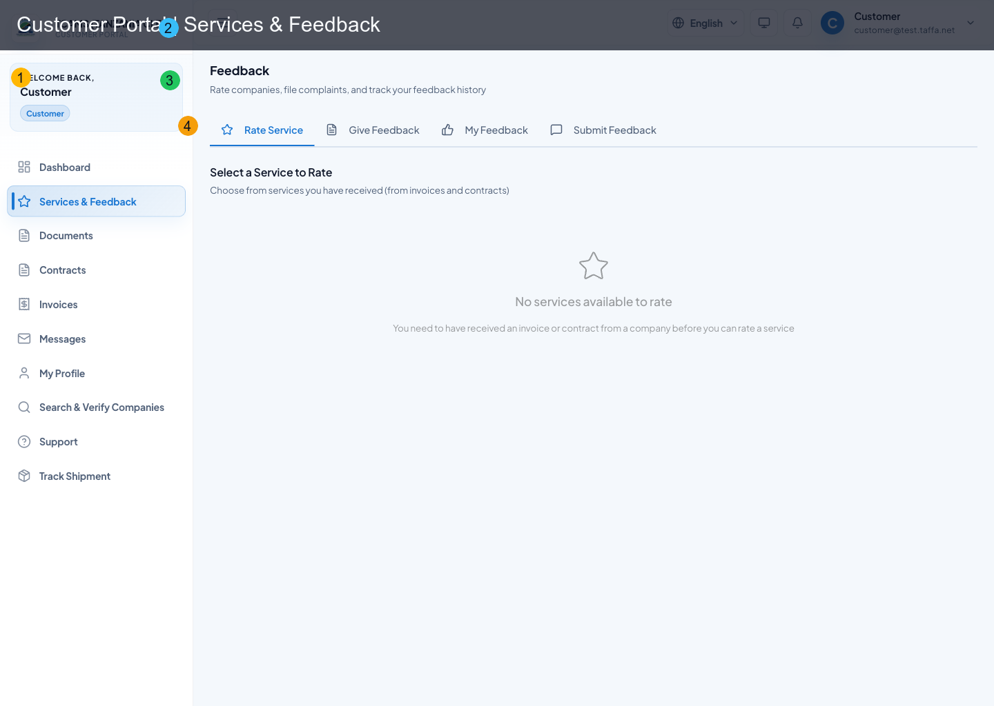Services and Feedback